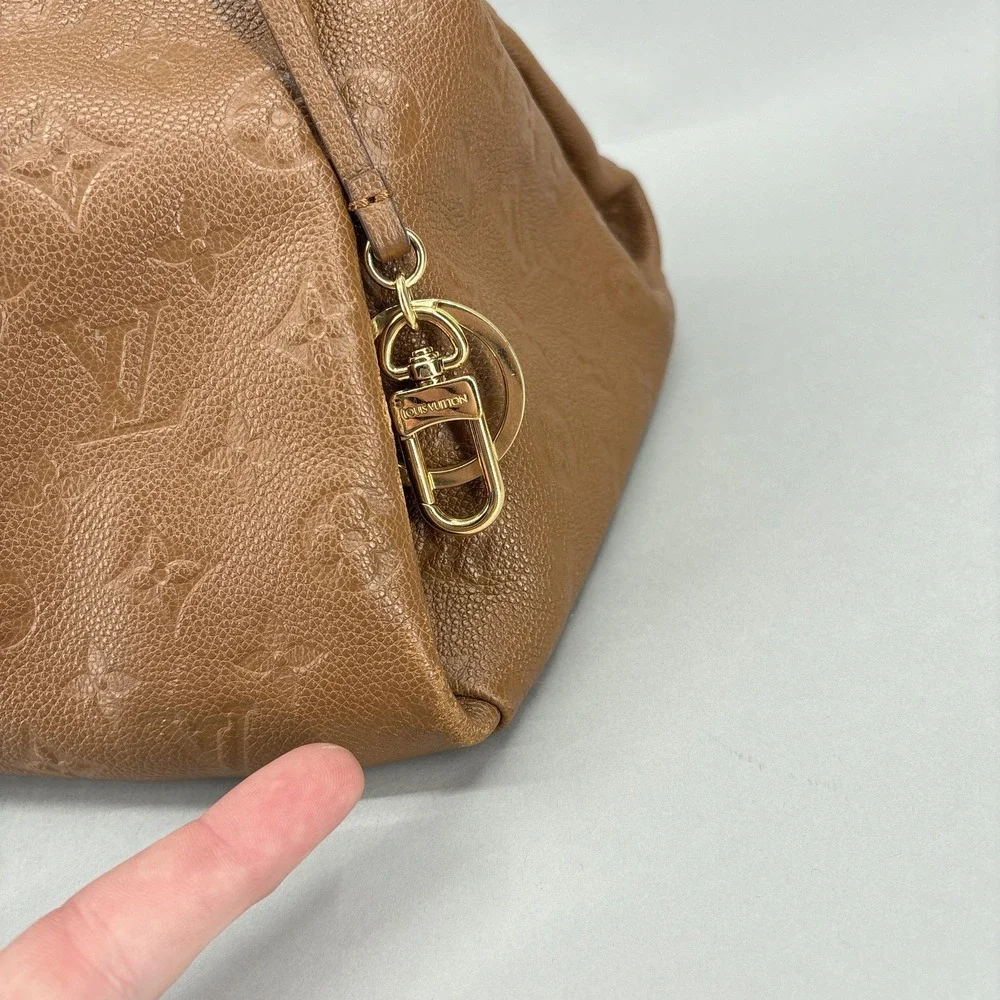 Louis Vuitton Bag Womens Large Brown Empreinte Leather Artsy Hobo Monogram
